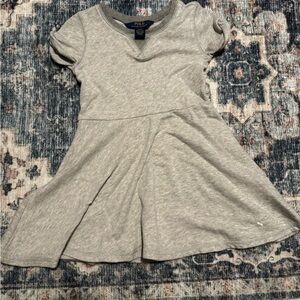 Polo by Ralph Lauren Light Grey Knit Twirl Dress
